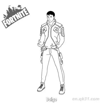 Free printable Daigo 02 Coloring Page - Free PDF Printable Fortnite Coloring Sheets coloring page